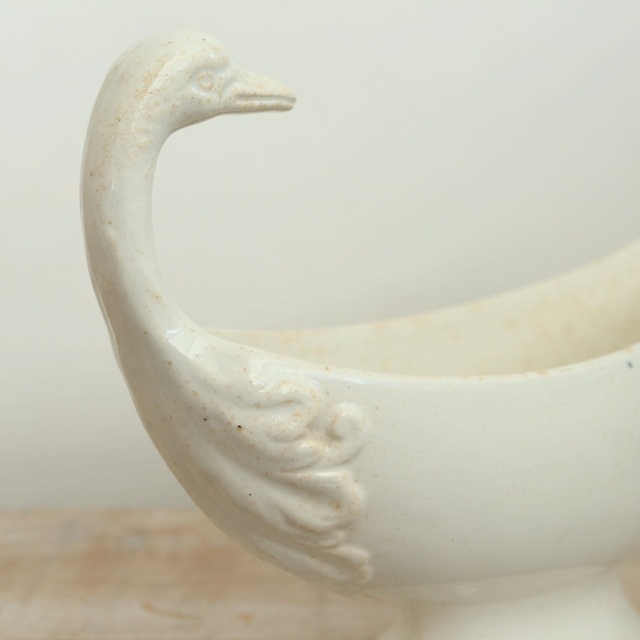 アンティーク ソーシエール 白鳥 フランス ペクソンヌ製 PEXONNE Fenal Freres