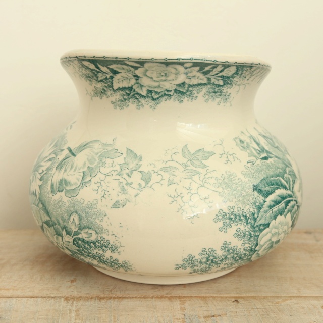 アンティーク ピシェ JARDINIERE フランス サルグミンヌ製 U&C SARREGUEMINES