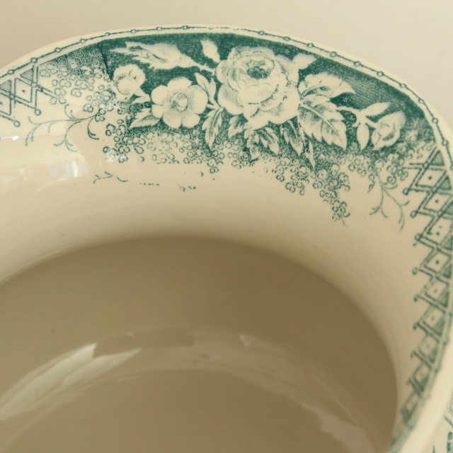 アンティーク ピシェ JARDINIERE フランス サルグミンヌ製 U&C SARREGUEMINES
