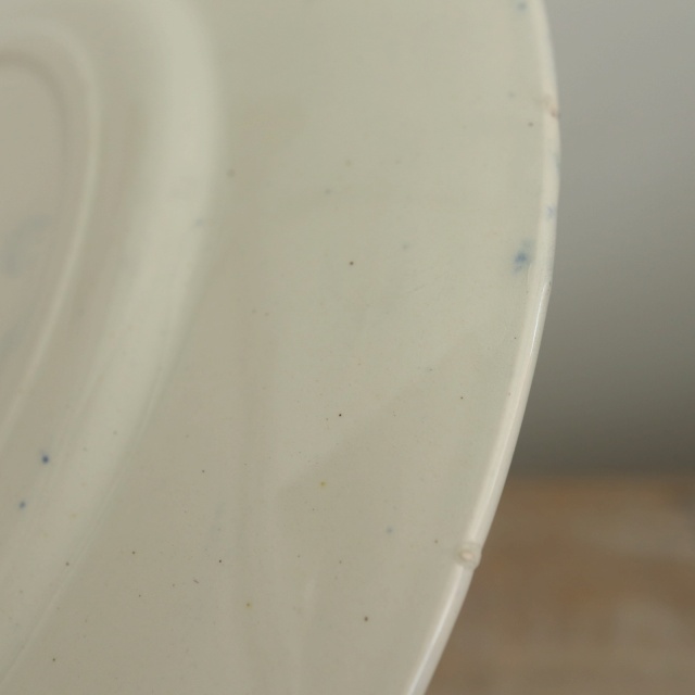 アンティーク プレート デザート皿 小鳥 LINOTTE フランス クレイユモントロー製 Creil Montereau