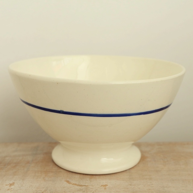 アンティーク カフェオレボウル バラ フランス リュネヴィル製 K&G Luneville