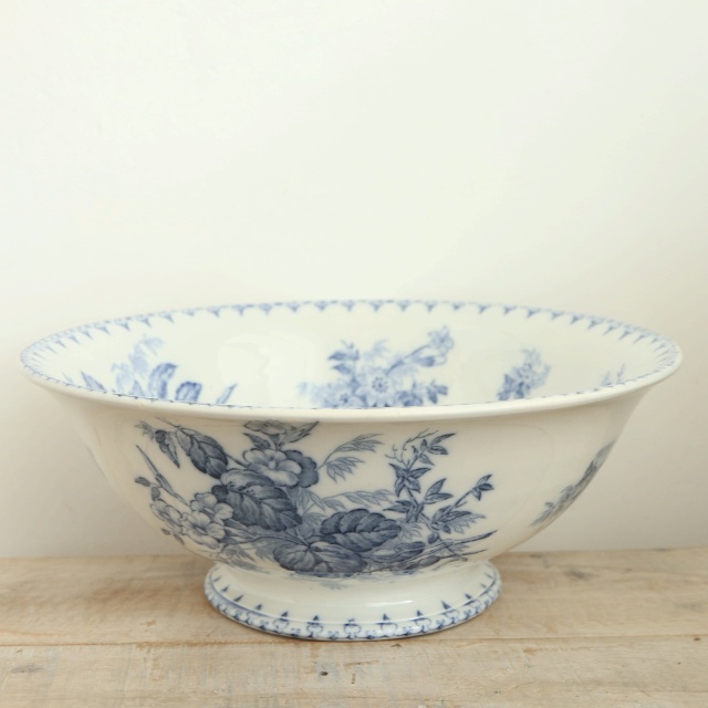 アンティーク サラディエール FLORE フランス サルグミンヌ製 U&C SARREGUEMINES