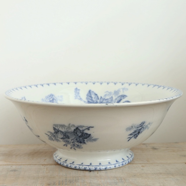 アンティーク サラディエール FLORE フランス サルグミンヌ製 U&C SARREGUEMINES