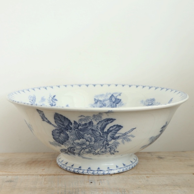 アンティーク サラディエール FLORE フランス サルグミンヌ製 U&C SARREGUEMINES