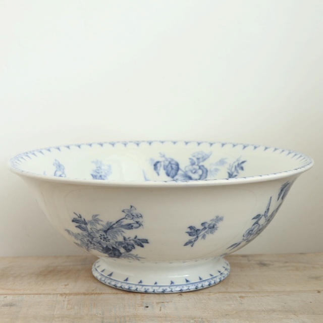 アンティーク サラディエール FLORE フランス サルグミンヌ製 U&C SARREGUEMINES