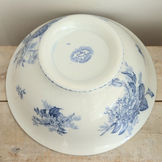 アンティーク サラディエール FLORE フランス サルグミンヌ製 U&C SARREGUEMINES