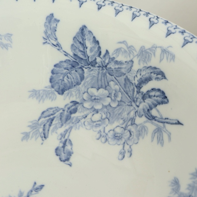 アンティーク サラディエール FLORE フランス サルグミンヌ製 U&C SARREGUEMINES