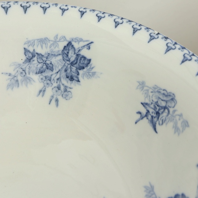 アンティーク サラディエール FLORE フランス サルグミンヌ製 U&C SARREGUEMINES