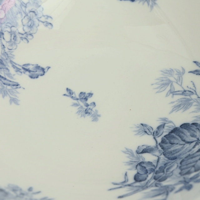 アンティーク サラディエール FLORE フランス サルグミンヌ製 U&C SARREGUEMINES