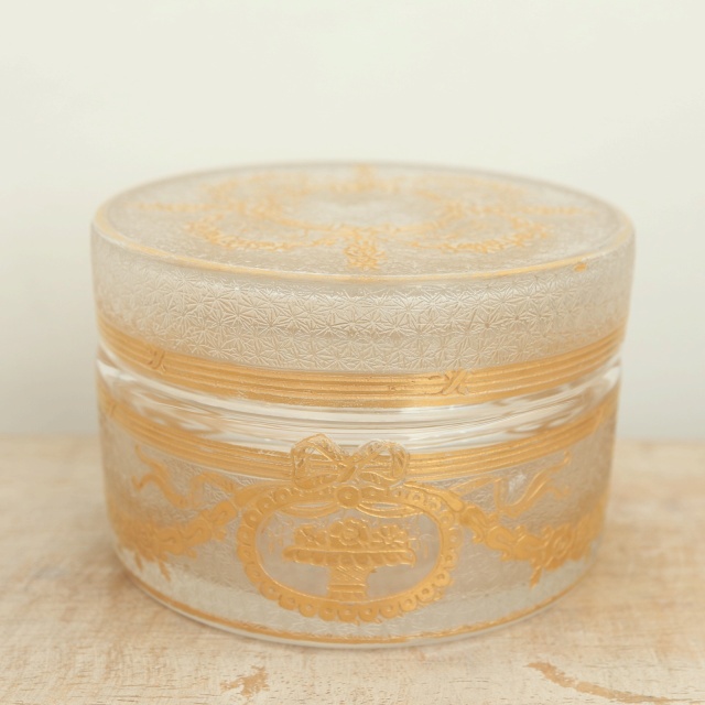 アンティーク コフレ 小物入れ SAPHO フランス サンルイ製 Saint Louis