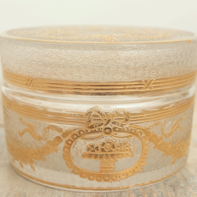 アンティーク コフレ 小物入れ SAPHO フランス サンルイ製 Saint Louis