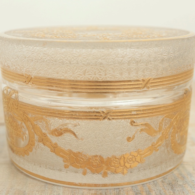 アンティーク コフレ 小物入れ SAPHO フランス サンルイ製 Saint Louis