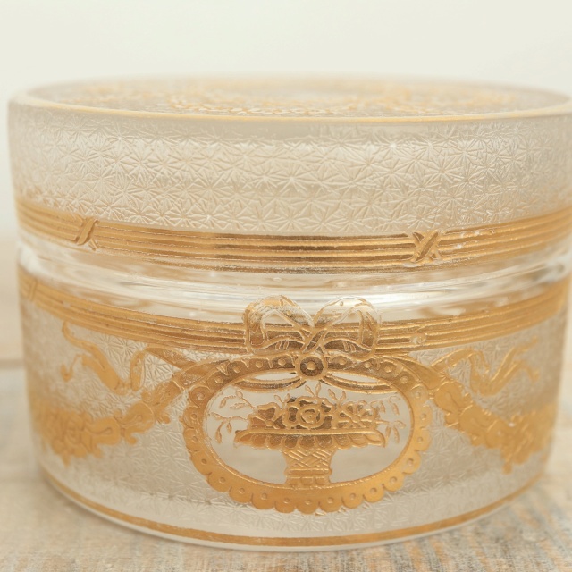 アンティーク コフレ 小物入れ SAPHO フランス サンルイ製 Saint Louis