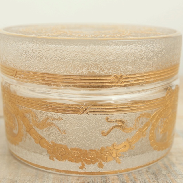 アンティーク コフレ 小物入れ SAPHO フランス サンルイ製 Saint Louis