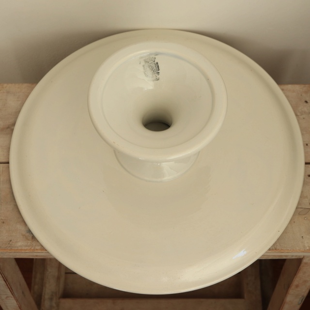 アンティーク コンポティエ 白 フランス サルグミンヌ&ディゴワン製 SARREGUEMINES et DIGOIN