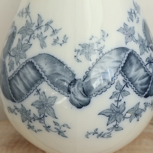 アンティーク ピシェ ROSETTE フランス サルグミンヌ製 U&C SARREGUEMINES