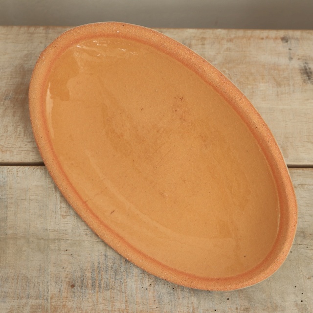 ベッコフ鍋 小花 クリームホワイト 23cmサイズ アルザス地方 スフレンハイム焼き 陶器製