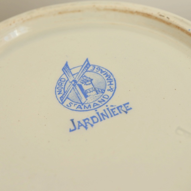 アンティーク ピシェ JARDINIERE フランス サンタマン製 SAINT AMAND HAMAGE NORD