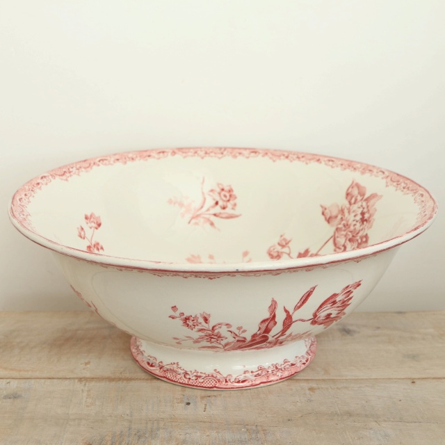 アンティーク サラディエール フォンタンジュ フランス サルグミンヌ製 FONTANGES SARREGUEMINES