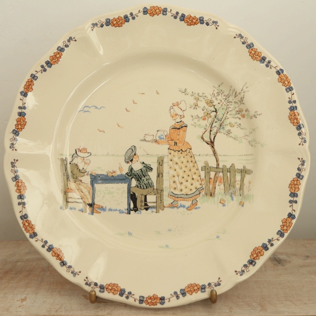 サルグミンヌリギデザートプレートフランスアンティークアンティーク