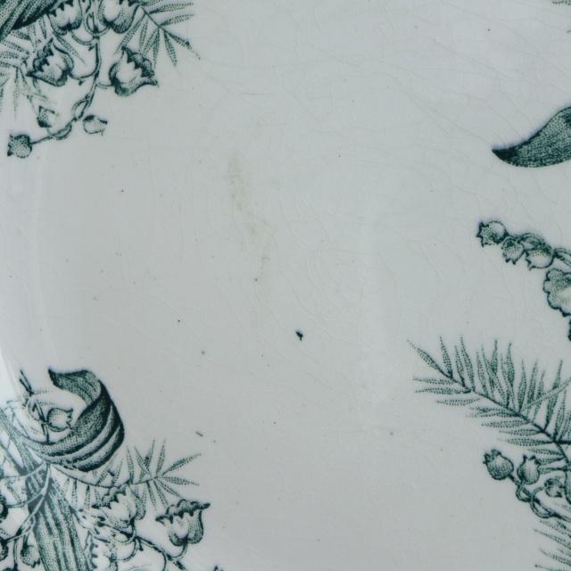 アンティーク プレート スズラン 皿 MUGUET フランス サンタマン製 ST.AMAND AMANDINOISE