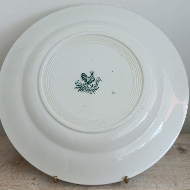 アンティーク プレート スズラン 皿 MUGUET フランス サンタマン製 ST.AMAND AMANDINOISE