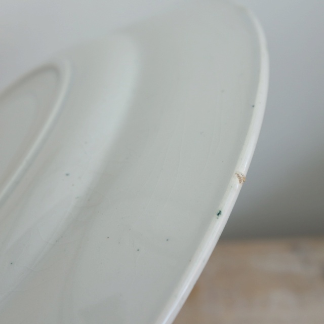 アンティーク プレート スズラン 皿 MUGUET フランス サンタマン製 ST.AMAND AMANDINOISE