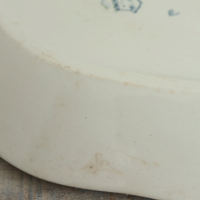 アンティーク ラヴィエ 小鳥 オーバル皿 MIGNON フランス ロンウィー製 LONGWY