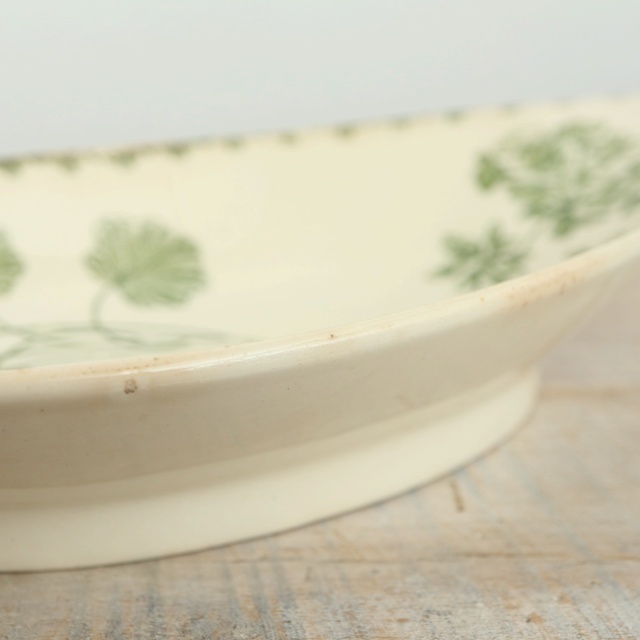 アンティーク ラヴィエ ゼラニウム GERANIUM フランス サルグミンヌ製 U&C SARREGUEMINES