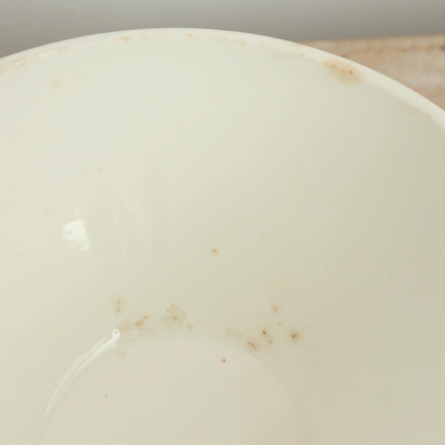 アンティーク カフェオレボウル モロッコ ワインレッド フランス ディゴワン&サルグミンヌ製 DIGOIN & SARREGUEMINES