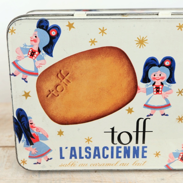 エルベ・モルバン アルザシェンヌ ビスケット缶 toff L'ALSACIENNE