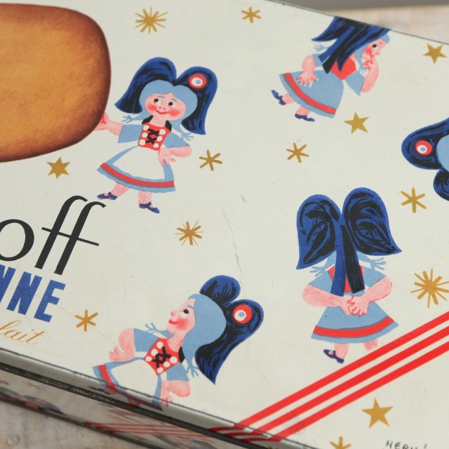 エルベ・モルバン アルザシェンヌ ビスケット缶 toff L'ALSACIENNE