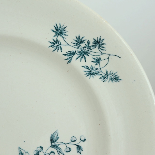 アンティーク プレート 小鳥 皿 MIGNON フランス ロンウィー製 LONGWY