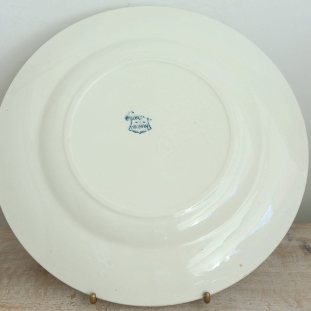 アンティーク プレート 小鳥 皿 MIGNON フランス ロンウィー製 LONGWY