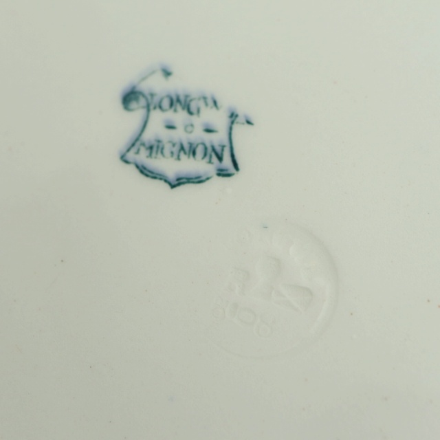 アンティーク プレート 小鳥 皿 MIGNON フランス ロンウィー製 LONGWY