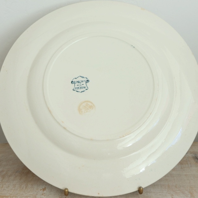 アンティーク プレート 小鳥 皿 MIGNON フランス ロンウィー製 LONGWY