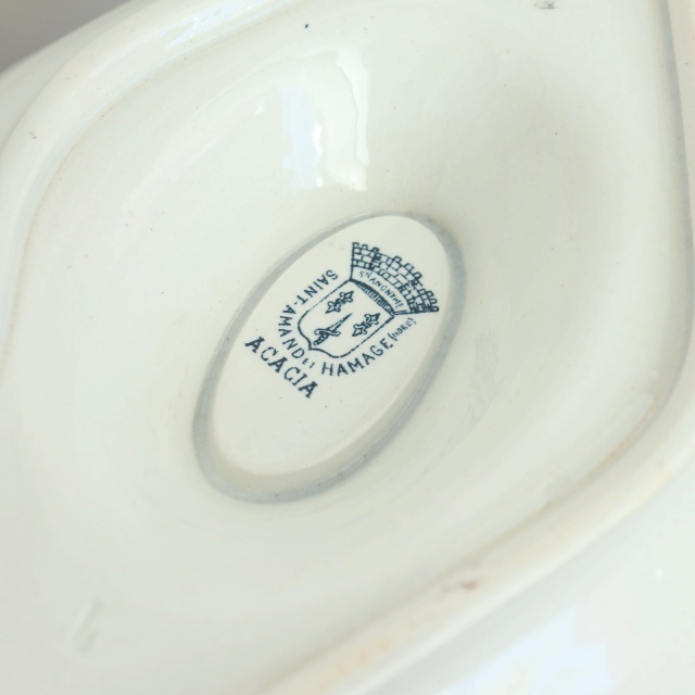 アンティーク ソーシエール ACACIA フランス サンタマン製 SAINT AMAND HAMAGE