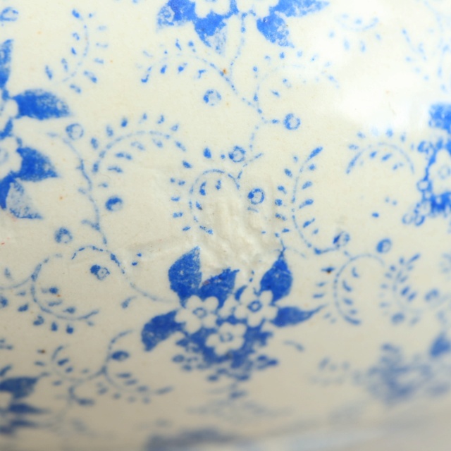 アンティーク ピシェ 小花 フランス クレイユモントロー製 Creil Montereau