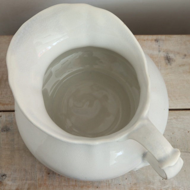 アンティーク ピシェ フランス クレイユモントロー製 Creil Montereau