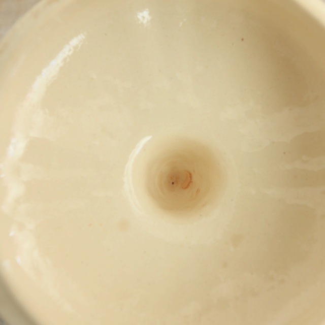 アンティーク シュガーポット 花リム Ivoire フランス サルグミンヌ製 Sarreguemines