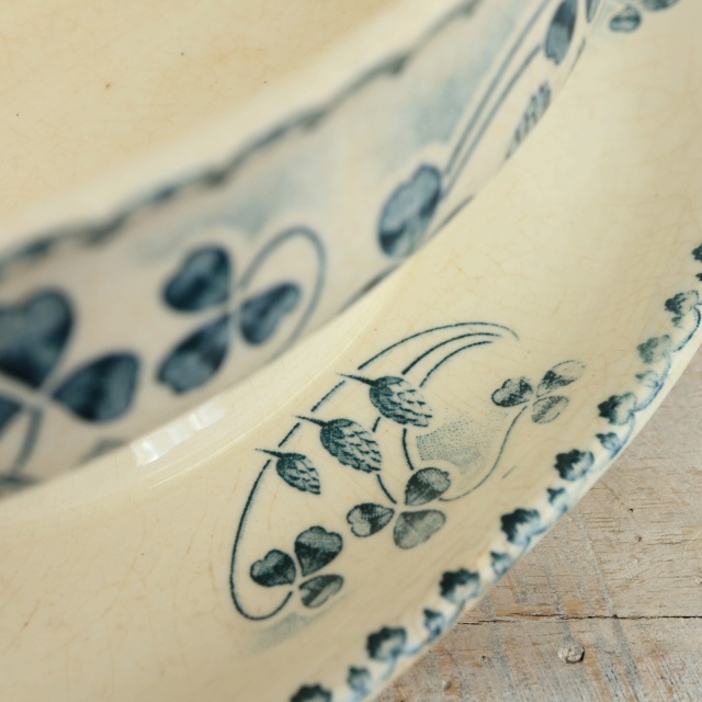 アンティーク ソーシエール シロツメクサ CATINAT フランス Emile bourgeois GRAND DEPOT