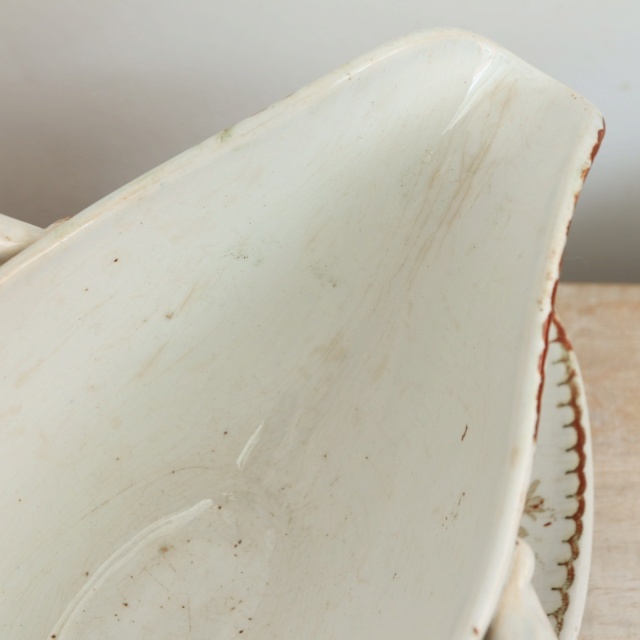 アンティーク ソーシエール MIGNARDISE フランス クレイユモントロー製 Creil Montereau