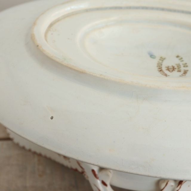 アンティーク ソーシエール MIGNARDISE フランス クレイユモントロー製 Creil Montereau