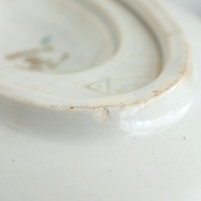 アンティーク ソーシエール MIGNARDISE フランス クレイユモントロー製 Creil Montereau