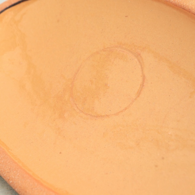 ベッコフ鍋 小花 ブラウン 21cmサイズ アルザス地方 スフレンハイム焼き 陶器製