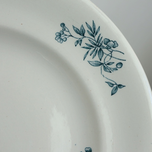 アンティーク プレート 小鳥 皿 MIGNON フランス ロンウィー製 LONGWY