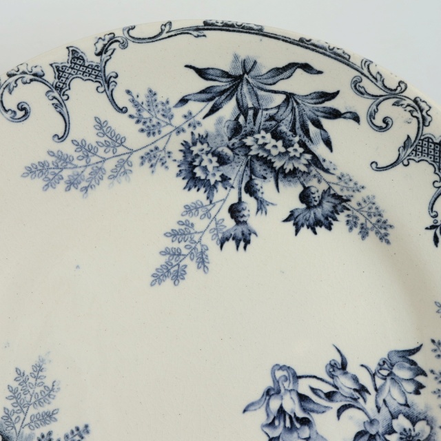 アンティーク プレート デザート皿 FLOREAL フランス ショワジールロワ製 CHOISY LE ROI