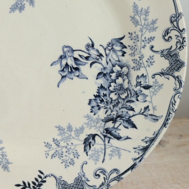 アンティーク プレート デザート皿 FLOREAL フランス ショワジールロワ製 CHOISY LE ROI