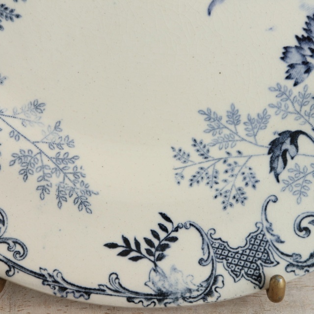 アンティーク プレート デザート皿 FLOREAL フランス ショワジールロワ製 CHOISY LE ROI