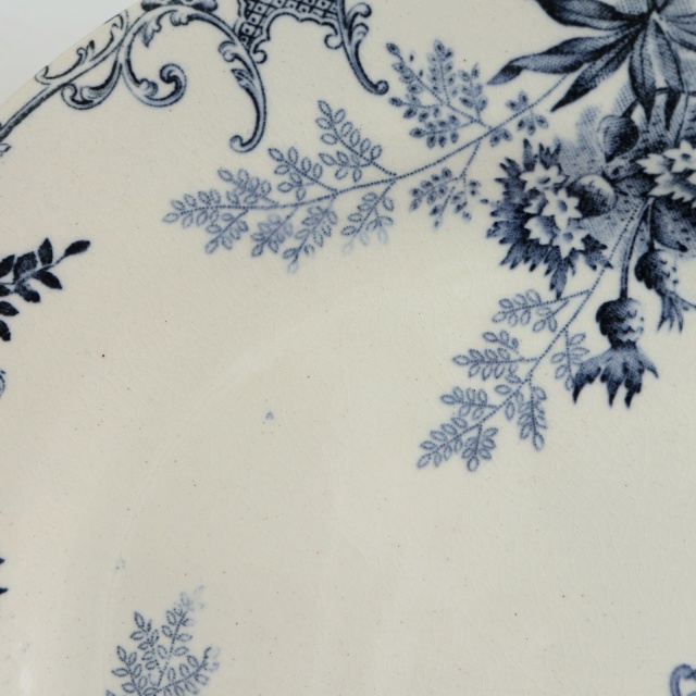 アンティーク プレート デザート皿 FLOREAL フランス ショワジールロワ製 CHOISY LE ROI